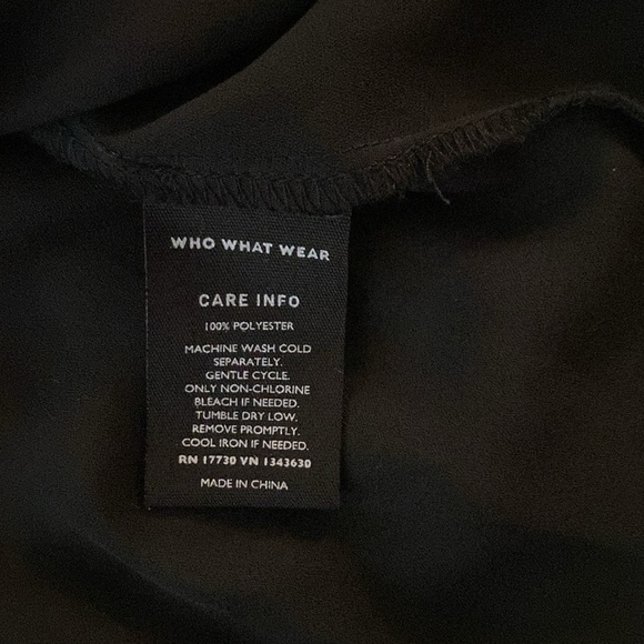 Who What Wear Tank Black And White Raw Edge Classic - Picture 10 of 10